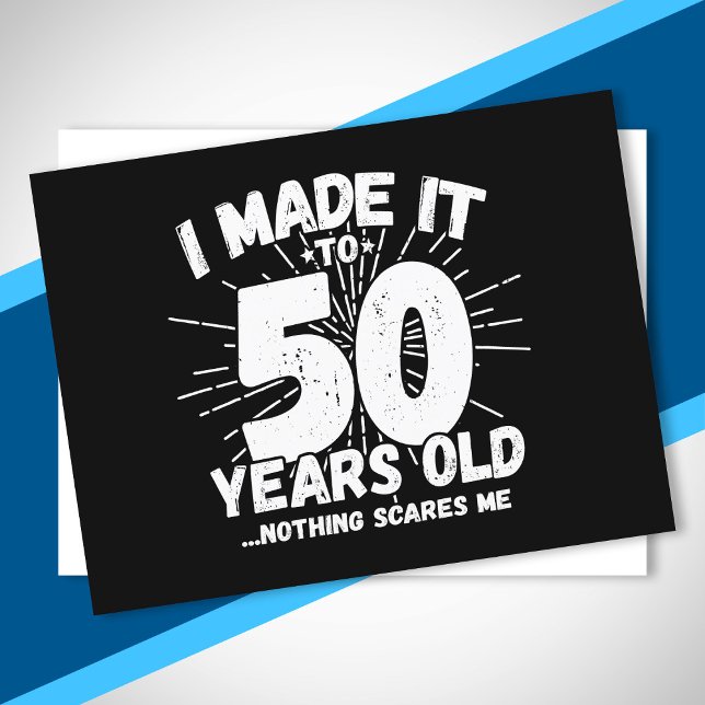 Postal Cita divertida de cumpleaños número 50 sarcástica  (Subido por el creador)