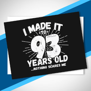 Postal Cita divertida de cumpleaños número 93 sarcástica 