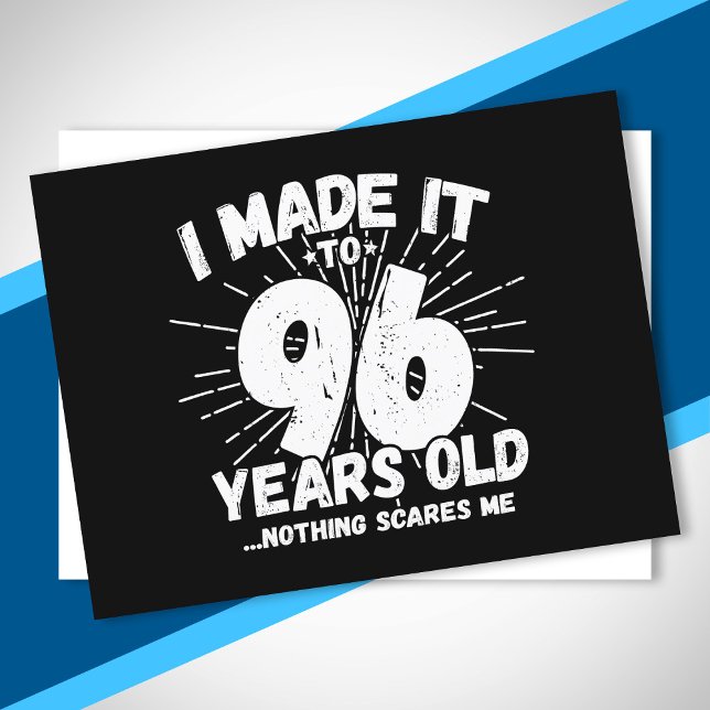Postal Cita divertida de cumpleaños número 96 sarcástica  (Subido por el creador)