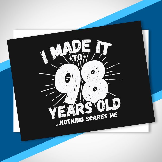 Postal Cita divertida de cumpleaños número 98, sarcástica (Subido por el creador)