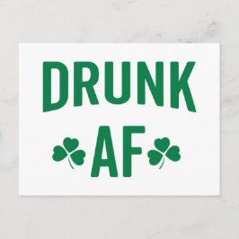 Postal Cita divertida de Drunk AF