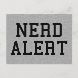 Postal Cita divertida de Nerd Alert