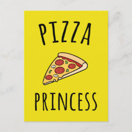 Postal Cita divertida de Pizza Princess