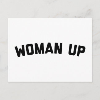 Postal Cita divertida de Woman Up