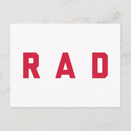 Postal Cita divertida del Rad