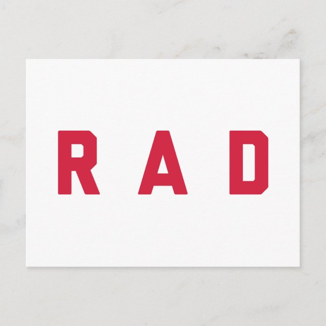 Postal Cita divertida del Rad (Anverso)