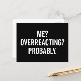 Postal Cita divertida en exceso