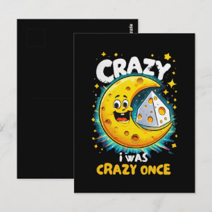 Postal Cita divertida para amantes del queso