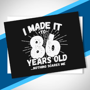 Postal Cita divertida para el 86 cumpleaños, sarcástica p