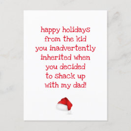 Postal Cita divertida para Navidades de Bono para Mamá