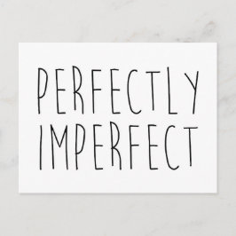 Postal Cita divertida perfectamente imperfecta