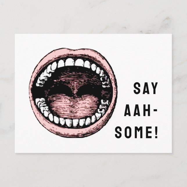 Postal Cita en la consulta dental (Anverso)