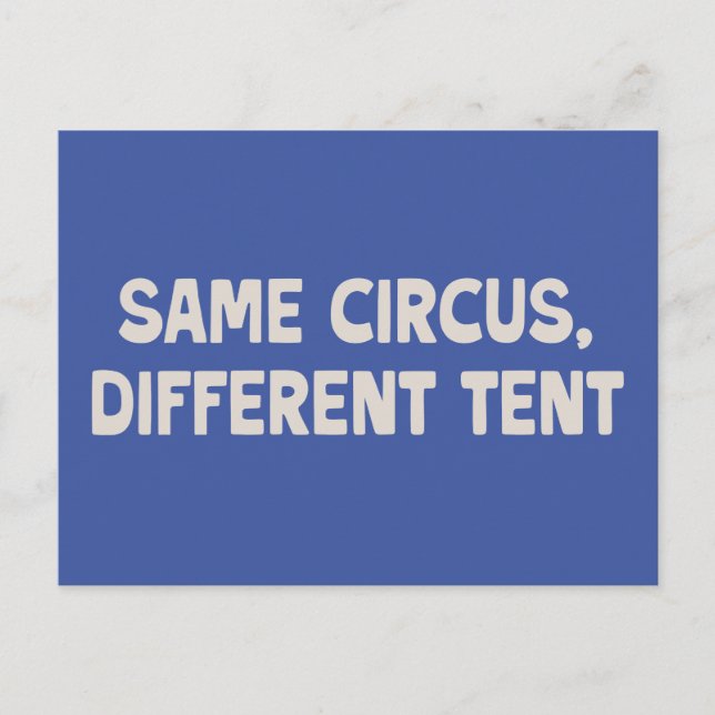 Postal Cita familiar divertida Hemos movido la nueva dire (Anverso)