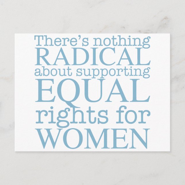 Postal Cita feminista radical (Anverso)