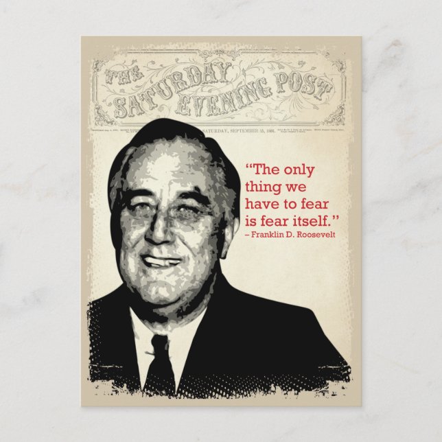 Postal Cita Franklin D. Roosevelt (Anverso)
