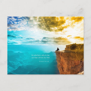 Postal Cita Friedrich Nietzsche Naturaleza naturaleza ave