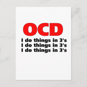 Postal cita graciosa de ocd