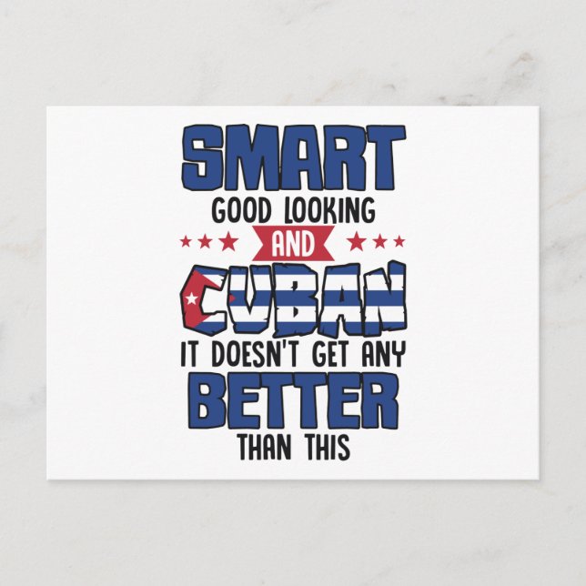 Postal Cita graciosa Nacionalidad de Bandera Cubana (Anverso)