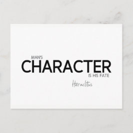 Postal CITA: Heraclitus: El personaje del hombre