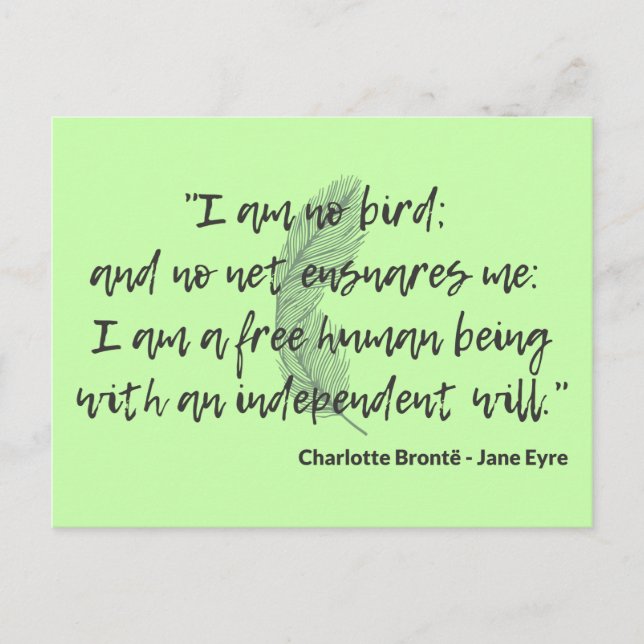 Postal Cita II de Jane Eyre (Anverso)