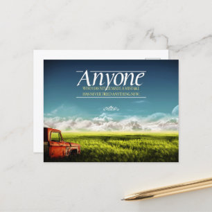 Postal Cita Inspiradora "Cometer errores"