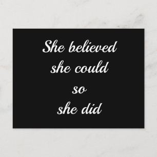 Postal Cita inspiradora con letras simples