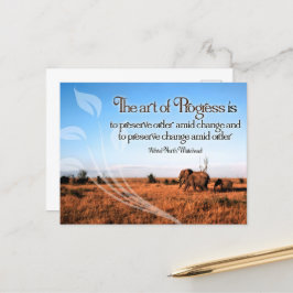 Postal Cita Inspiradora de Alfred North Whitehead