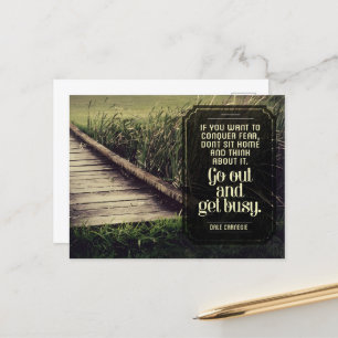 Postal Cita Inspiradora de Dale Carnegie
