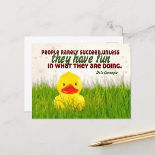 Postal Cita Inspiradora de Dale Carnegie