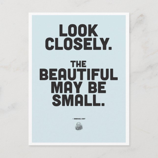 Postal Cita Inspiradora de Immanuel Kant (Anverso)