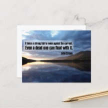 Cita Inspiradora de John Crowe "peces fuertes"