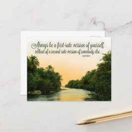 Postal Cita Inspiradora de Judy Garland "de primera"