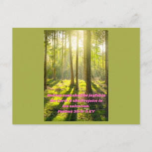 Postal Cita inspiradora de la biblia