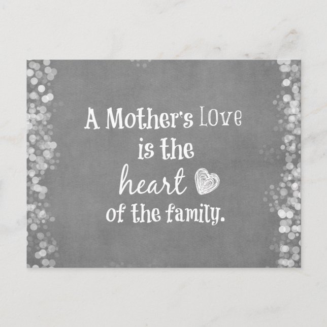 Postal Cita inspiradora de la mamá (Anverso)