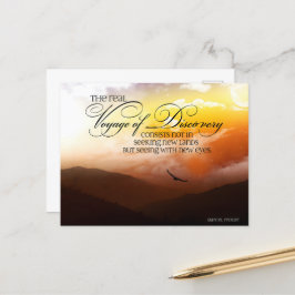 Postal Cita Inspiradora de Marcel Proust "Nuevos ojos"