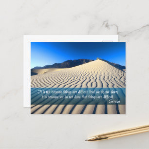 Postal Cita Inspiradora de Seneca "Dare"