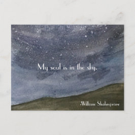 Postal Cita Inspiradora de Shakespeare