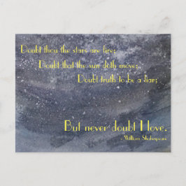 Postal Cita Inspiradora de Shakespeare