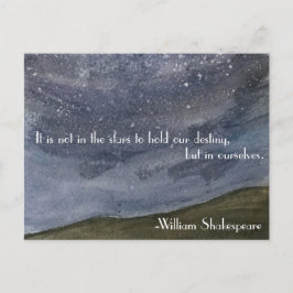 Postal Cita Inspiradora de Shakespeare