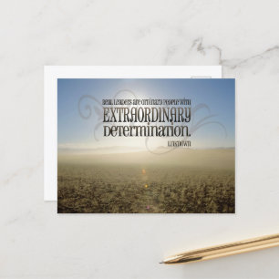 Postal Cita Inspiradora de "Verdaderos Líderes"