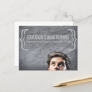 Postal Cita Inspiradora "Educación"
