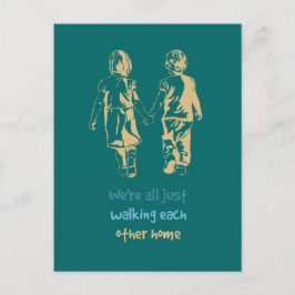 Postal Cita Inspiradora entre compañeros de casa