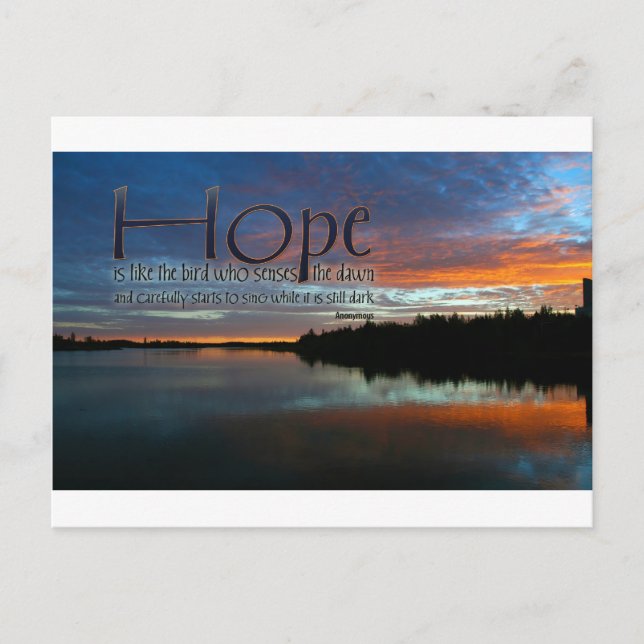 Postal Cita inspiradora — Esperanza (Anverso)