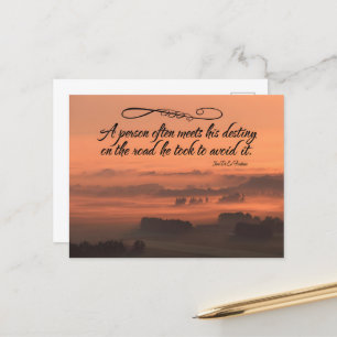 Postal Cita Inspiradora Jean de La Fontaine "Destiny"