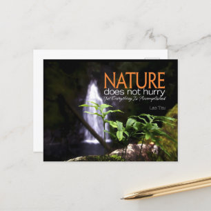 Postal Cita Inspiradora lao zu "Naturaleza"