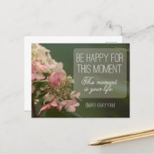 Cita Inspiradora "Sé feliz por este momento"