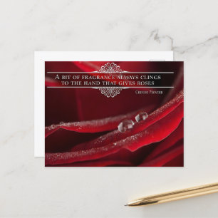 Postal Cita Inspiradora "un poco de fragancia"