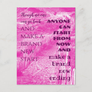 Postal Cita inteligente - Hacer un nuevo final en rosa