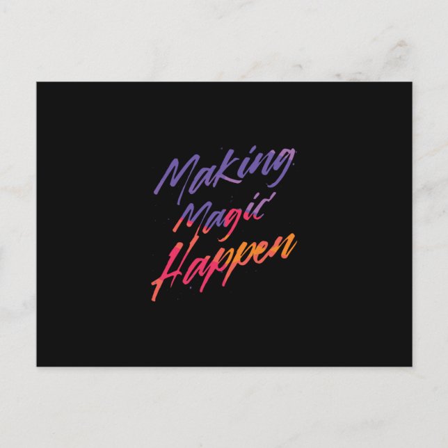 Postal Cita mágica (Anverso)