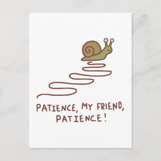 Postal Cita Motivacional de Caracol Adorable